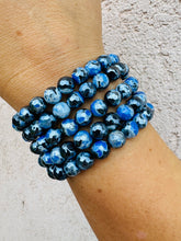 Load image into Gallery viewer, &quot;Stability&quot; Denim Blue Agate Stacker - TJazelle