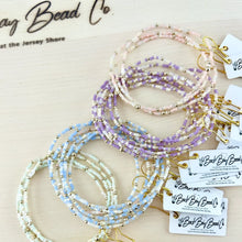Load image into Gallery viewer, Pink Seed Bead Bracelet - Dainty Stretch Bracelet