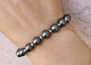 Graphite Pearl Blessings Bracelet -Blessing Bracelet