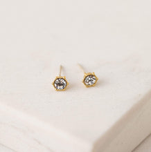 Load image into Gallery viewer, Clear Astrid Stud Earrings - Lovers tempo