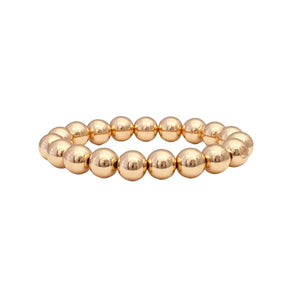 5mm Gold Beaded Bracelet