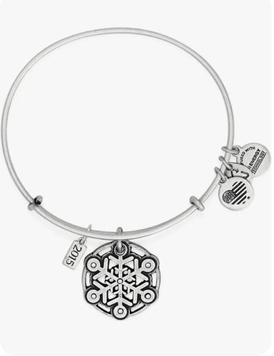 2015 Snowflake Bangle Bracelet - Alex and Ani