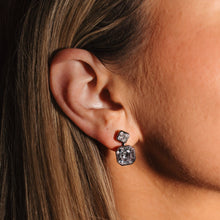 Load image into Gallery viewer, Clear Asscher Stud Earrings - Chloe &amp; Lois