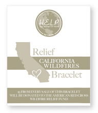 Load image into Gallery viewer, California Wildfire Relief Bracelet - T Jazelle