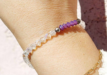 Load image into Gallery viewer, Clear Stash Skinny Stretch Bracelet