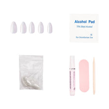 Load image into Gallery viewer, Moonlight Press-On Nails|Pearlescent White| Short Almond