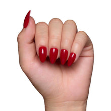 Load image into Gallery viewer, Classic Red Press-On Nails | Short Almond Holiday SolidNails