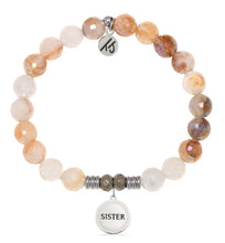 Load image into Gallery viewer, Sister Disc Silver Charm Bracelet - TJazelle