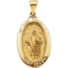 Load image into Gallery viewer, Saint Jude Thaddeus Medal - 14K Yellow Gold