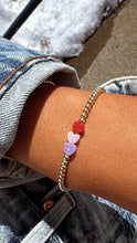 Load image into Gallery viewer, Triple Opal Mini Hearts Bracelet - Our Whole Heart
