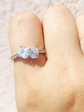 Load image into Gallery viewer, Toi et Moi CZ Ring - Sterling Silver