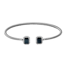 Load image into Gallery viewer, Glitz Cuff Bangle Black Spinel - Samuel B