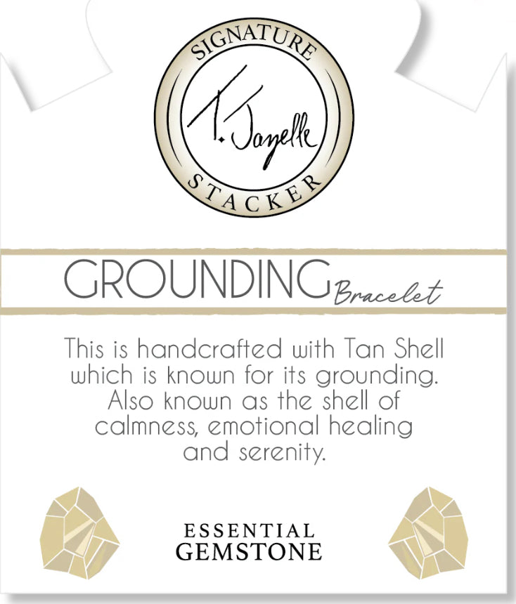 Grounding Tan Shell Stacker - TJazelle – Marie's Jewelry Store