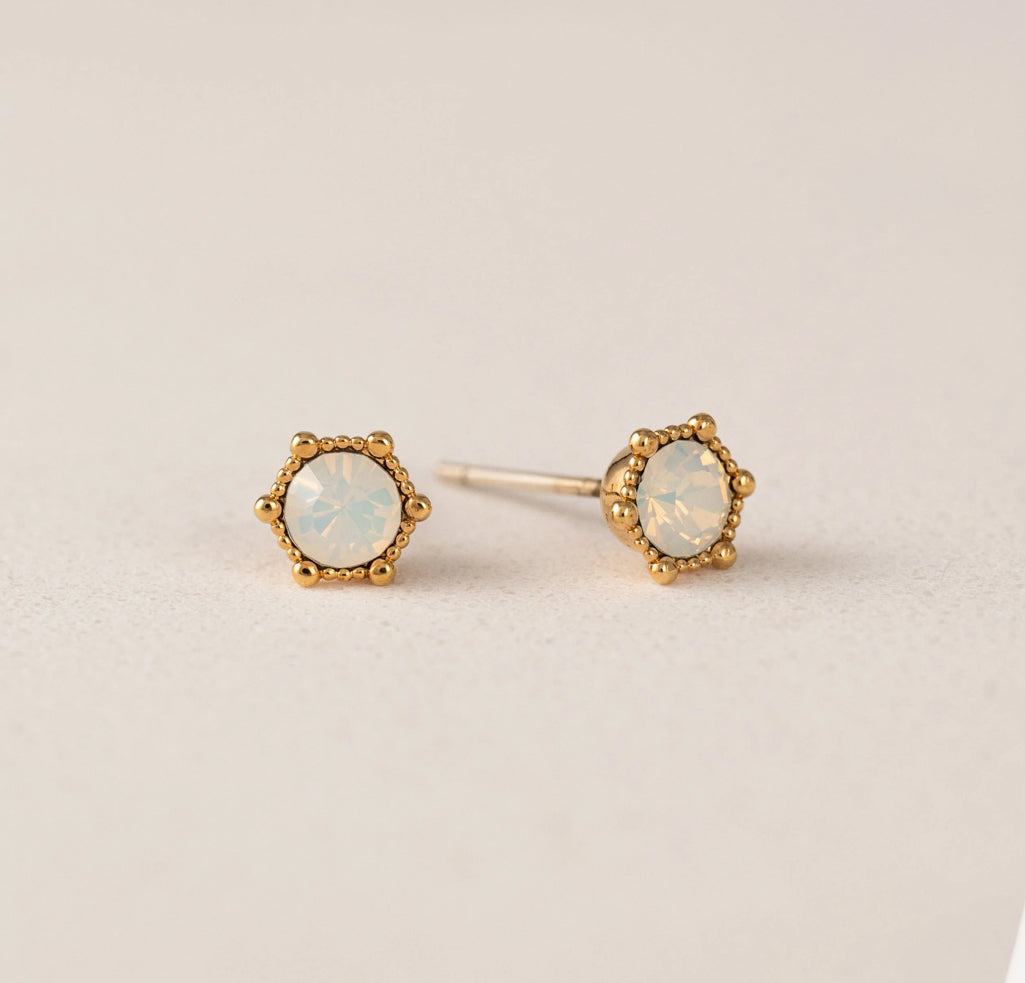Clear Astrid Stud Earrings - Lovers tempo