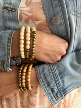 Load image into Gallery viewer, Stone &amp; Stick Wood Wrap Bracelet