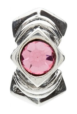 Pink Diamond Shape Bead - Chamilia