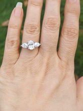 Load image into Gallery viewer, Oval &amp; Pear Ring - Sterling Silver