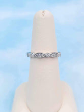 Load image into Gallery viewer, 0.21 Carat Milgrain Diamond Band - 14K White Gold