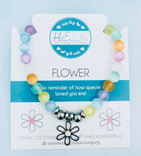 Load image into Gallery viewer, Flower TJazelle H.E.L.P Charm Bracelet