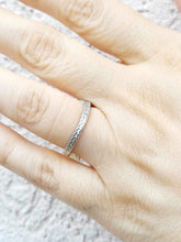Load image into Gallery viewer, Wave Textured Band - Sterling Silver