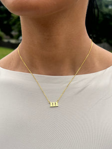 111 Intuition - Angel Numbers Necklace