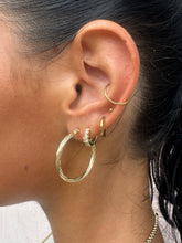 Load image into Gallery viewer, Braided Hoops - 14K Yellow Gold