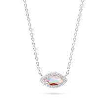 Load image into Gallery viewer, Angel Aura Quartz Good Eye Silver Necklace - Chloe &amp; Lois