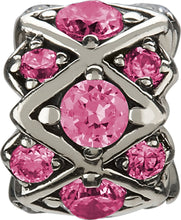 Load image into Gallery viewer, Pink Shimmering Stones Bead - Chamilia