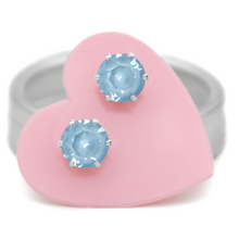 Load image into Gallery viewer, Something Blue Ultra Mini Bling Earrings-JoJoLovesYou