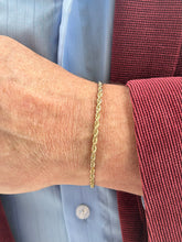 Load image into Gallery viewer, 8” Rope Bracelet - 14k Gold