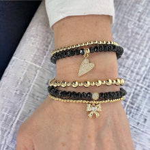 Load image into Gallery viewer, Sami Little Bow Bracelet: Gold / Boxy Bow