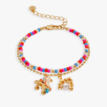 Load image into Gallery viewer, 70s Roller Skate Double Strand Bracelet - Alex and Ani