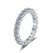 Load image into Gallery viewer, Moissanite Engagement Band Ring