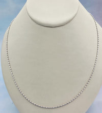 Load image into Gallery viewer, 22” Medium White Gold Razza Chain - 14K