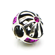 Load image into Gallery viewer, Blaze Fuchsia Pink Charm 2025-0790 Pink spark bead  - Chamilia Bead