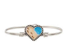 Load image into Gallery viewer, FOOTPRINTS IN THE SAND BANGLE BRACELET