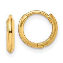 Load image into Gallery viewer, Polished Huggie Hoops - 10K Gold