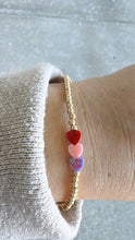 Load image into Gallery viewer, Triple Opal Mini Hearts Bracelet - Our Whole Heart