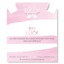 Load image into Gallery viewer, Angel Number 777 Luck Bracelet - TJazelle H.E.L.P