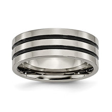 Load image into Gallery viewer, Men’s Chisel Titanium Ring