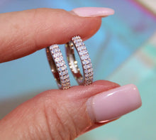 Load image into Gallery viewer, Luxe Hoops in Cotton Candy Opal - Chloe and Lois