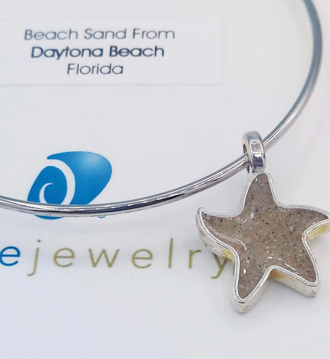 Daytona Beach FL Dune Starfish Beach Bangle Bracelet