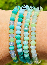 Load image into Gallery viewer, Green Liza Stretch Bracelets