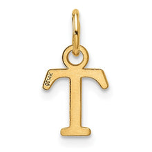 Load image into Gallery viewer, 14ky Cutout Letter T Initial Pendant