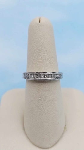 Diamond Love Estate Band - 10K White Gold