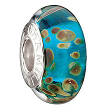 Load image into Gallery viewer, Aqua Reef Murano Glass - Chamilia Bead