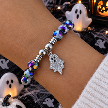 Load image into Gallery viewer, "Ghost" Infinite Steel Charm Bracelet - TJazelle Limited Edition Halloween Collection