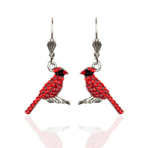 Anastasia Crystal Cardinal Earrings - Anne Koplik