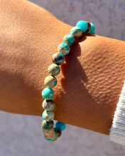 Load image into Gallery viewer, Turquoise Jasper “Strength” Stacker - TJazelle HELP