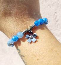 Load image into Gallery viewer, "Forget Me Not" Silver Charm Bracelet - TJazelle